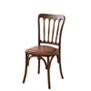 Cadeira de jantar em madeira maciça nórdica estilo vintage com encosto cadeira de restaurante hotel cadeira trançada em rattan mesa e cadeiras de jantar para casa cadeira de lazer para café