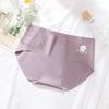 Bragas de cintura transpirables con margaritas de algodón sexy, de alta elasticidad, sin costuras, de seda helada, directas de fábrica, para mujer