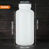Botella de Plástico Blanco de Boca Ancha de PE al por Mayor Espesada 50100ml Sellada con Cápsula Boca Ancha Botella de Muestreo con Escala