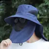 Chapéu de pesca proteção solar chapéu de sol chapéu de montanhismo masculino verão proteção UV chapéu de sol chapéu de pescador de verão masculino