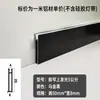 Rodapé Luminoso de Liga de Alumínio Ultra-estreito 2cm Minimalista Invisível Tira de Luz de Silicone Linha do Chão Linha do Pé Curva