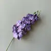 Cinta Adhesiva 3D Nueve Cabezas Orquídea Phalaenopsis Decoración de Boda Flor Artificial Planta en Maceta para Sala de Estar Flor Falsa Decoración de Recepción de Hotel Orquídea Phalaenopsis