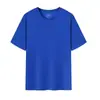 Camiseta de Algodón Puro Sin Costuras Cuello Redondo Camiseta Publicitaria Impresión de Logo Personalizado Transpirable Camiseta de Estudiante Ropa de Clase Ropa de Trabajo Manga Corta
