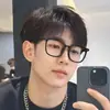 Nuevas Gafas Ópticas Graduadas Marco Grande Negro Arena Literarias Unisex Marco Negro Delgado Adelgazantes Sin Maquillaje Gafas Graduadas