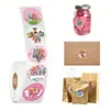 500 pegatinas/rollo Pegatinas de rollo del equipo Wang Wang pegatinas de recompensa pegatinas decorativas transfronterizas para funda de teléfono móvil pegatinas de sellado cinta para diario de mano venta al por mayor