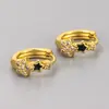 Pendientes de Estrella de Alto Gama Nuevos Transfronterizos Europeos y Americanos, Pendientes Únicos de Estrella de Cinco Puntas, Aretes y Accesorios para Orejas para Mujeres, Artículos de Venta Caliente