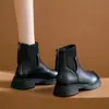 Botines calcetín forrados de polar, botas estilo Martin de suela gruesa, zapatos de mujer, nueva colección otoño/invierno 2026, botines finos forrados de polar, botines sencillos para mujer, botas de moda ajustadas