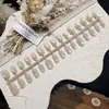 Efecto Ojo de Gato Arte para Uñas Portátil con Cuentas de Vidrio para el Viaje Diario Manicura Sencilla Uñas Pre-fabricadas