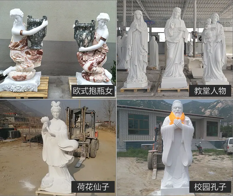 石雕人物 工厂成品展示组图1.jpg