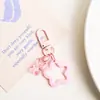 Pendente Criativo Colorido Transparente Ursinho Estrela DIY Chaveiro Fofo Acessórios para Bolsa Feminina Case de Fone de Ouvido Charme