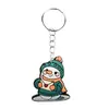 Llavero de Muñeco de Nieve Navideño Accesorios para Mochila Goma Suave de PVC Pequeños Accesorios de Regalo Colgante Personalizado DIY Colgante