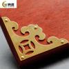 Suministro Directo de Fábrica Pieza de Flor Triangular de Bronce Latón Antiguo para Puerta de Armario Chino Caja de Madera Accesorios Decorativos Protector de Esquina