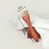 Ferramenta Gua Sha Natural em Formato de Chifre de Sândalo para Levantamento Facial, Massagem na Área dos Olhos, Bastão de Acupressão para Linhas Finas, Adequado para Uso em Todo o Corpo