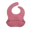 Baberos Populares Transfronterizos para Niños, Disponibles en Múltiples Colores, Resistentes al Aceite, Fáciles de Limpiar, Baberos para Saliva de Bebé, Baberos para Alimentación, Baberos de Silicona para Bebés