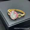 Pulsera Nueva de Perlas Naturales con Forma Barroca Moda Elegante Europea y Americana Pulsera de Piedra Cruda de Diamante Checo Galvanizado de Color Ecológico