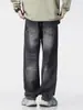 Ropa de Hombre Fengshe / 2026 Primavera y Otoño Nuevos Jeans Rectos Holgados y Pantalones de Pierna Ancha Tendencia Americana High Street para Hombre