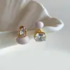 Novos Brincos da Moda com Pérolas Ovais, Design de Alto Padrão, Estilo de Uso Três Vias, Estilo Retrô Francês, Elegante e Chique