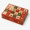 5 Juegos de Cajas de Regalo Navideñas de 24 Compartimentos, Empaque de Caja Ciega, Cajas Vacías, Calendario de Adviento Poke-A-Box Caja Ciega Sorpresa