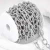 Corrente Oval Torcida em O de 11mm de Largura Aço Inoxidável Acessórios para Joias DIY Corrente para Acessório de Colar Pulseira Feita à Mão