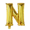 Versión Americana Alfabeto Inglés Delgado 16 pulgadas Letra Globos de Papel de Aluminio A-Z para Cumpleaños, Boda, Decoración y Montaje de Fiestas