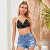 Ventas Directas de Fábrica Transfronterizo Estación Independiente para Discoteca de Mujeres Aliexpress Cadena de Metal Lentejuela Tirantes Tubo Superior 842