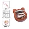 Kalimba de dedo portátil de ocho tonos de madera maciza, instrumento musical de pulgar, venta al por mayor.