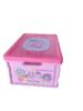 Caja Plegable Gatito Géminis Kulomi Perro Gui Caja de Almacenamiento de Escritorio Merlot Almacenamiento de Cosméticos Ropa Interior