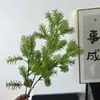 Pinho de Penglai Planta Verde Simulada Galhos e Folhas de Teto Fogos de Artifício de Casamento Fileira de Folhas Plantas Verdes Plantas Verdes de Baunilha Flor Simulada Pinho de Penglai