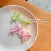 Novo grampo de cabelo sem costura de estrela de cinco pontas franja quebrada grampo de cabelo não machuca o cabelo grampo de cabelo lateral colorido doce meninas grampo de cabelo infantil