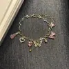 Pulsera de Violín con Mariposa Vintage