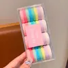 Faixa de cabelo infantil não machuca o cabelo elástico de borracha para rabo de cavalo alto acessórios de cabelo de bola para bebê menina corda de amarrar durável para tudo