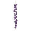 Colgante de pared personalizado flor violeta cadena simulación flor de glicinia decoración de interiores decoración de techo tela de seda cifrada flor de frijol
