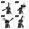 Trípode para cámara Micro SLR Cloud View F3520, trípode, telescopio, lámpara de pesca nocturna, soporte para selfis en vivo