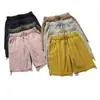 Pantalones Cortos de Algodón Estilo Japonés para Hombre, Talla 26, Versátiles de Verano, Simples, Holgados, Casuales, Pantalones de Cinco Puntos con Cintura Elástica y Pierna Ancha, Pantalones Deportivos de Longitud Media