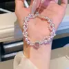 Pulsera Refrescante de Perlas Azul Marino en Forma de Huevo con Borla, Exquisita, Lujo Ligero, Elegante, Suave, Versátil para el Uso Diario