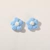 Mori colorido artesanal fio de algodão de crochê puff flor acessórios diy chapéu saco acessórios material atacado