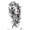 Impermeable pequeño tatuaje de brazo completo pegatina símbolo tótem animal calavera en stock al por mayor pegatina de tatuaje de texto