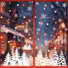Pegatinas de Navidad Copos de Nieve Blancos Pegatinas Estáticas Atmósfera Navideña Creativa Puntos de Nieve Blancos Pegatinas de Cristal para Ventana Al por Mayor