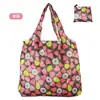 Bolsa de compras plegable en stock, nailon ligero, impermeable, portátil, bolso de hombro de tamaño mediano, adecuado para la compra