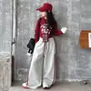 Conjunto de Pantalones Anchos para Niña 2026 Primavera y Otoño Nuevo Camiseta de Manga Larga con Pantalones Rectos, Pantalones Deportivos y Pantalones de Deporte