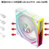 Ventoinha de Gabinete Prism 9Pro 12cm Controlada por Temperatura Argb Silenciosa 5V 3 Pinos Desktop Ventilador Luminoso de Resfriamento