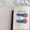 Nuevo Juego de Pinzas para el Cabello y Gomas de Pelo de Manzana Pequeña de Colores Pinza para el Cabello Pinza Lateral Banda Elástica