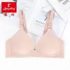 Yingyi 497 Sujetador de Algodón Transpirable de Copa Fina Talla Grande Ropa Interior 44 Tallas Sin Varillas Algodón Suave Popular Sujetador de Cuadros