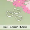 Hebilla de Cerdo Nariz de Amor en Forma de Corazón Chapada en Oro Verdadero 18K Hebilla de Conexión Japonesa Hebilla de Resorte O Ovalada Pendientes Collar Mitad