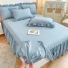 2026 Novo Estilo Saia de Cama Ajustada de Gaze Enrugada de Linho Peça Única Saia de Cama - Série Fenghe Qingmeng
