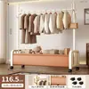 Colgador de piso colgador de dormitorio hogar interior móvil lujo ligero tendedero almacenamiento multifuncional perchero