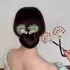 Herramienta Retro de Peinado de Pavo Real para Fijación de Moños en la Parte Posterior de la Cabeza, Pinza Retorcida para el Cabello sin Daños