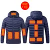 Chaqueta calefactora inteligente de invierno con calefacción eléctrica, chaqueta calefactora de algodón con temperatura constante y acolchado USB, para hombres y mujeres.