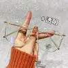 Monturas de Gafas Transparentes de Moda Estilo Coreano Tr90, Se Pueden Montar con Lentes Graduadas Anti Luz Azul, Monturas Lisas al por Mayor Ns