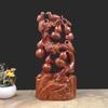 Huali Madeira Maciça Artesanato de Madeira Creative Home Cabaça Flor e Pássaro Flor Titular Fu Lu Shou Xi Cai Ornamentos de Escultura de Madeira